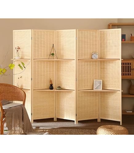 Amazon｜【簾屏風】【パーテーション】秋田杉格子スクリーン モダン